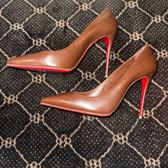 Christian Louboutin Kate 100 Pumps - Nude 8/Lin Nude 8 - Size 39.5 - Picture 1 of 6